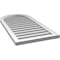 Ekena Millwork Round Top Surface Mount PVC Gable Vent: Functional, w/ 2"W x 1-1/2"P Brickmould Frame, 20"W x 40"H GVPRT20X4002SF - alternate 2